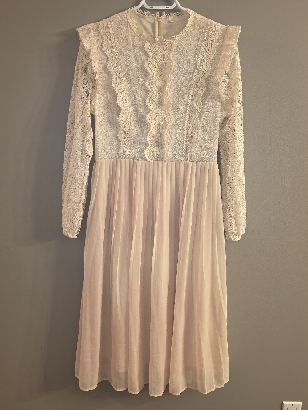 Lace Pleated Dress
